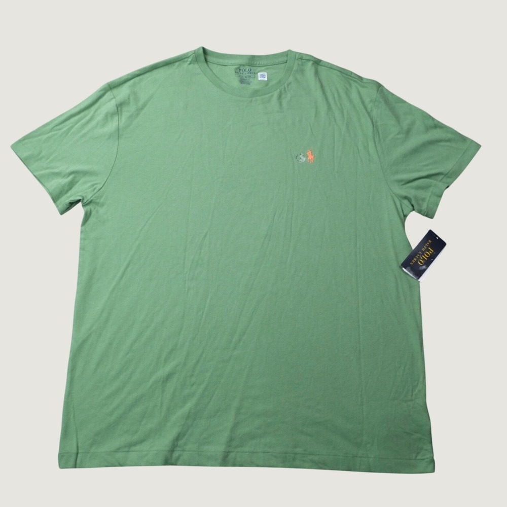 Polo Ralph Lauren T-Shirt Classic Fit Large Green Cotton Short Sleeve NWT